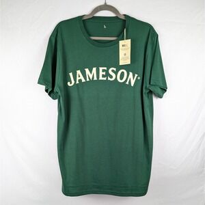 Flaw Jameson Irish Whiskey Green T Shirt Adult Large Promo Irish Whiskey NEW